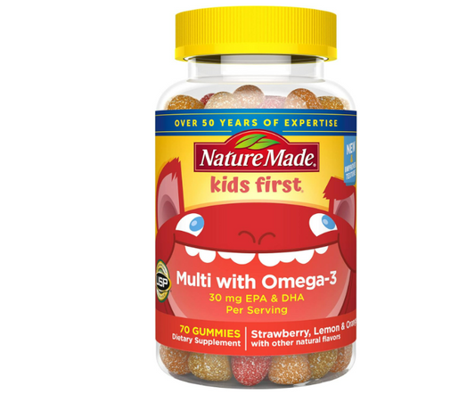 Nature Made Multivitamínico para niños con omega-3 , 70 gummies