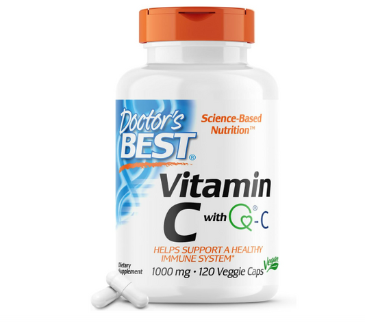 Vitamina C con Qualic 1000mg , 120 capsulas - Doctor Best