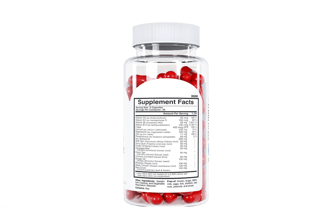 Knockout Menopause Am - Fórmula De Alivio De Los Síntomas Diurnos De La Menopausia, 60 capsulas