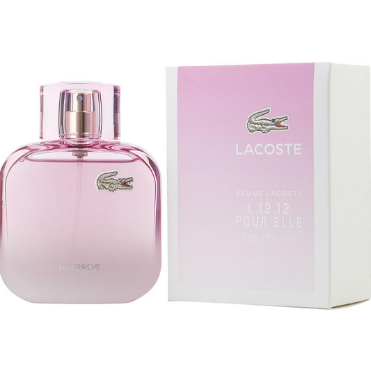 Lacoste L.12.12 Pour Elle Eau de Toilette Eau Fraiche , 3 Fl oz.