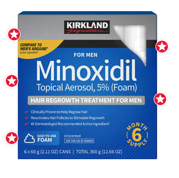 MINOXIDIL EN ESPUMA - KIRKLAND- 60GR