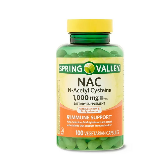 NAC 1000mg , 100 capsulas vegetarianas - Spring Valley