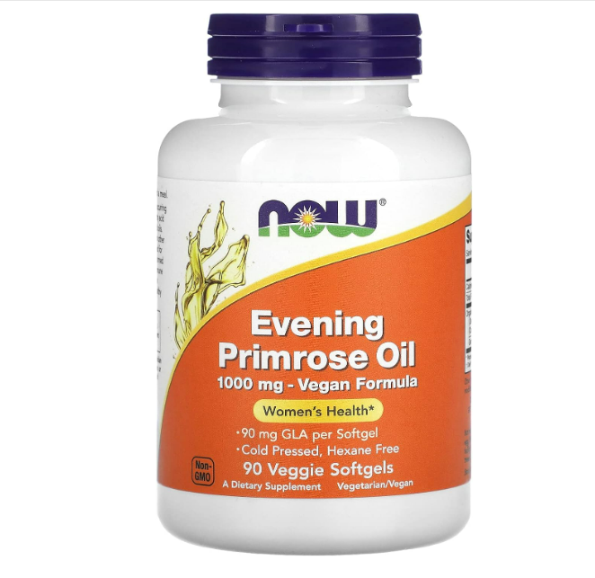 Evening Primrose oil 1000mg para mujeres  , 90 capsulas - Now