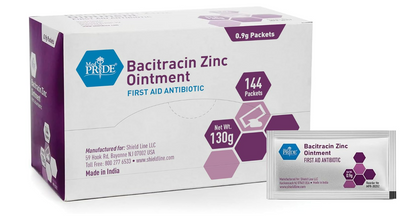 MED PRIDE Ungüento antibiótico de bacitracina con zinc , 144 unidades