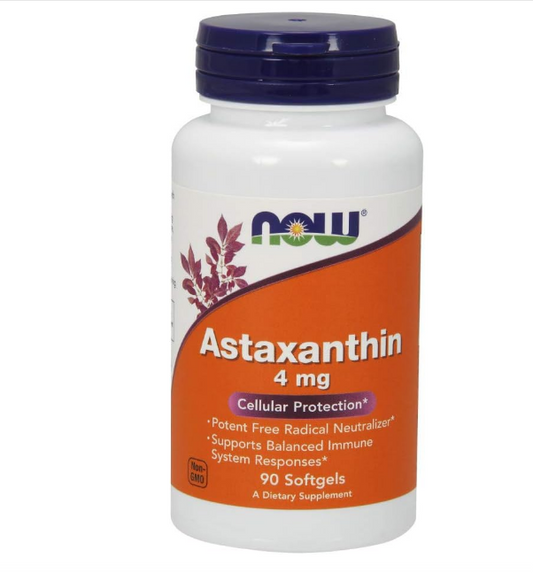 Astaxanthin 4mg , 90 capsulas - Now