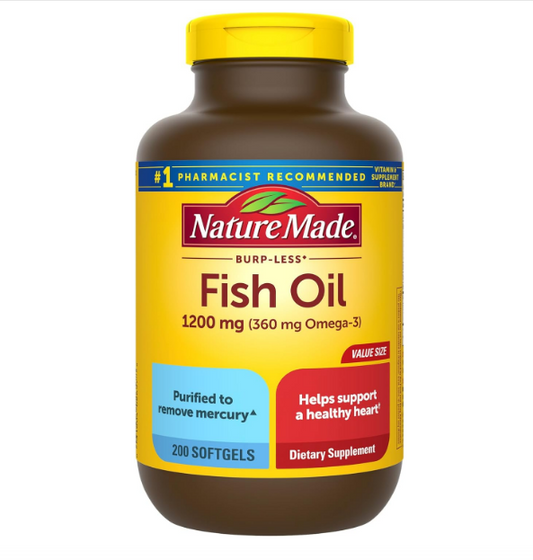 Nature Made Fish Oil 1,200mg - 360 mg Omega 3