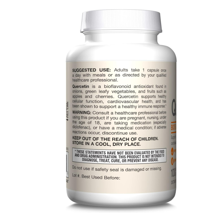 Quercetin vegan  500mg , 100 capsulas vegetables - Jarrow Formulas