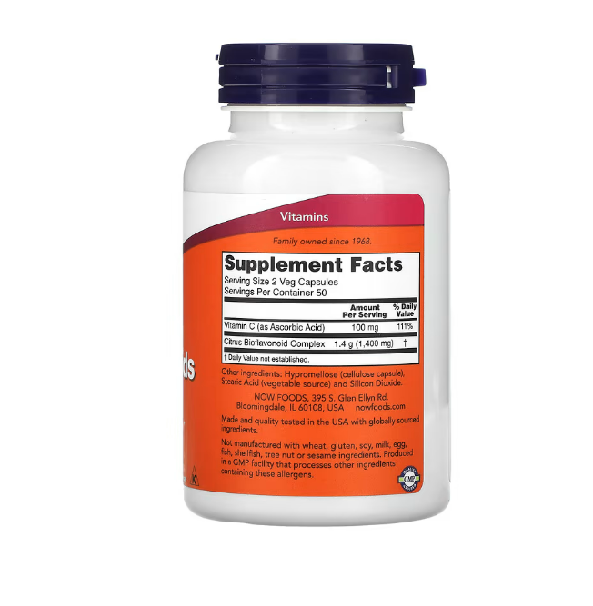 Citrus Bioflavonoids 100 capsulas vegetarianas - Now