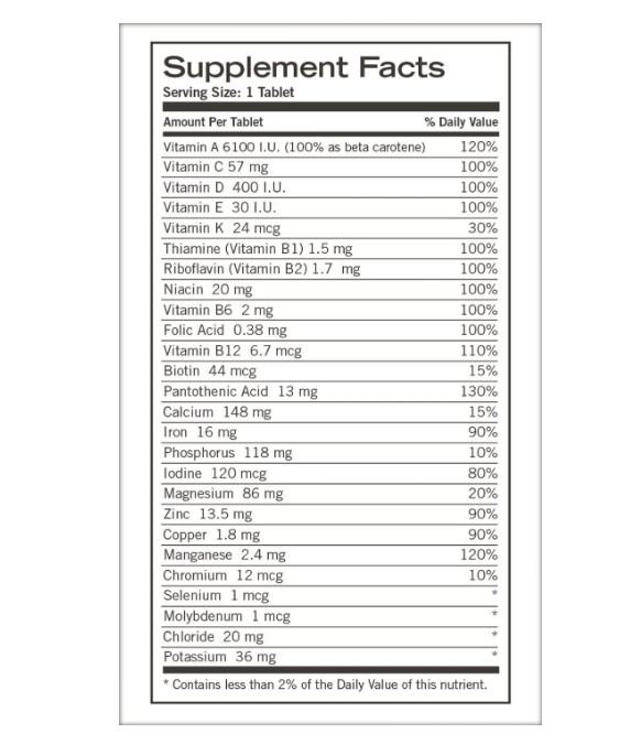 Geritol Multivitaminico 100 tabletas
