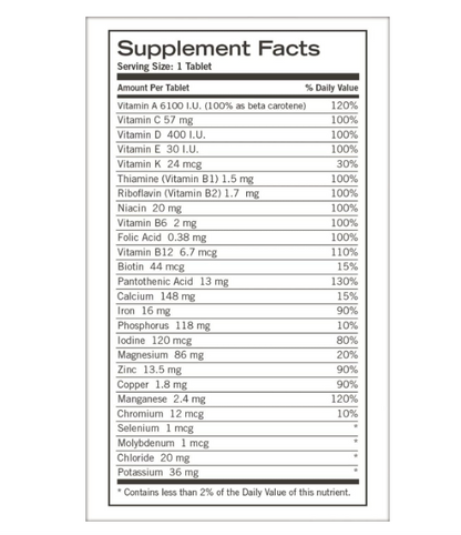 Geritol Multivitaminico 100 tabletas