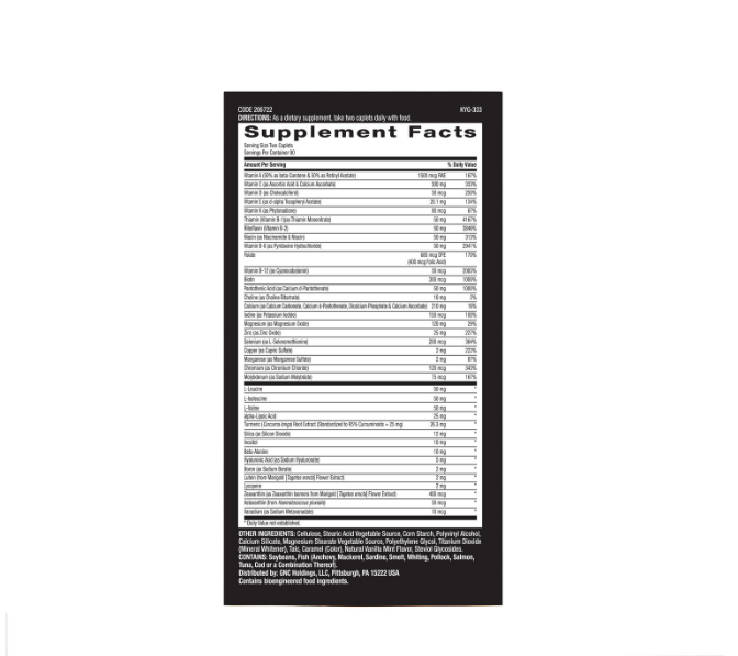 Mega Men Sport GNC – 180caps