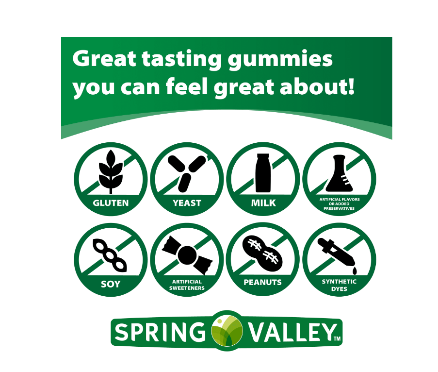 Spring Valley - Prenatal multivitaminico DHA y Acido Folico , 90 gummies