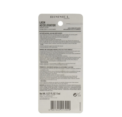 Rimmel Suero Acelerador de Pestañas Transparente, 0,37 oz