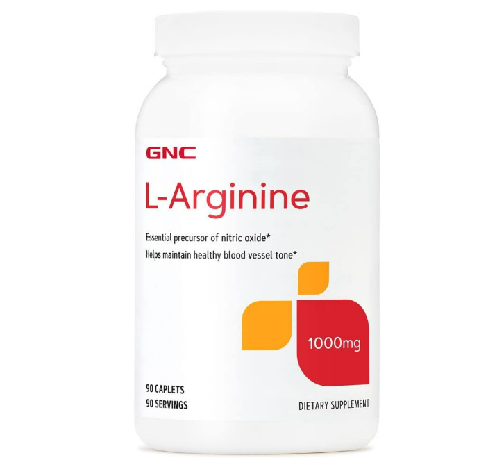 GNC L-Arginina 1000 mg, 90 capsulas