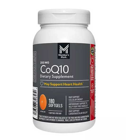 Member's Mark CoQ10 200 mg , 180 capsulas