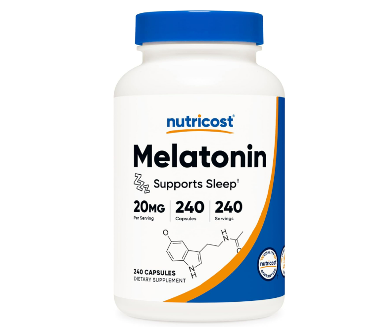 Nutricost - Melatonina 20mg , 240 Capsulas