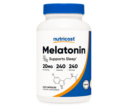 Nutricost - Melatonina 20mg , 240 Capsulas