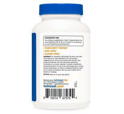 Nutricost - Melatonina 20mg , 240 Capsulas