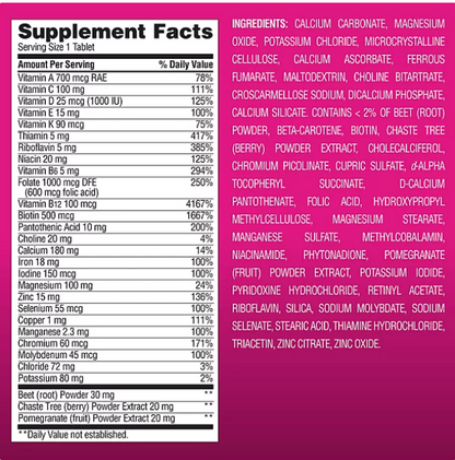 Member's Mark Women`s Daily Multivitamin 275 Tabletas