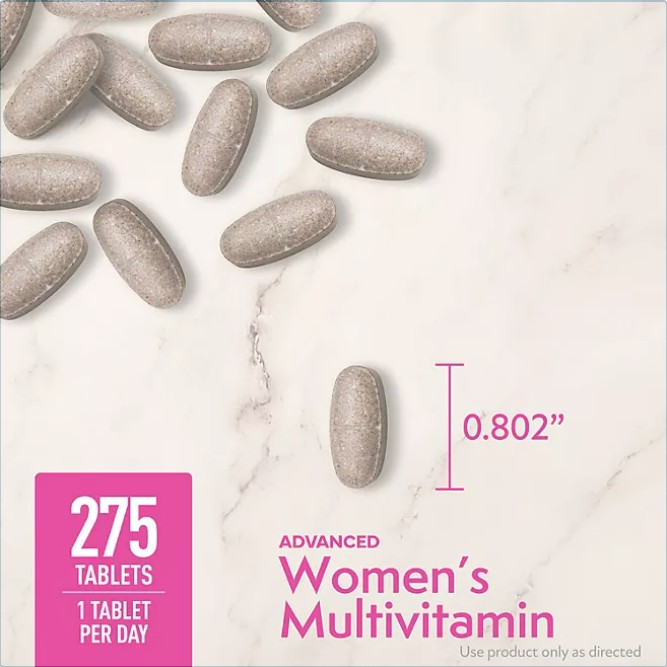 Member's Mark Women`s Daily Multivitamin 275 Tabletas