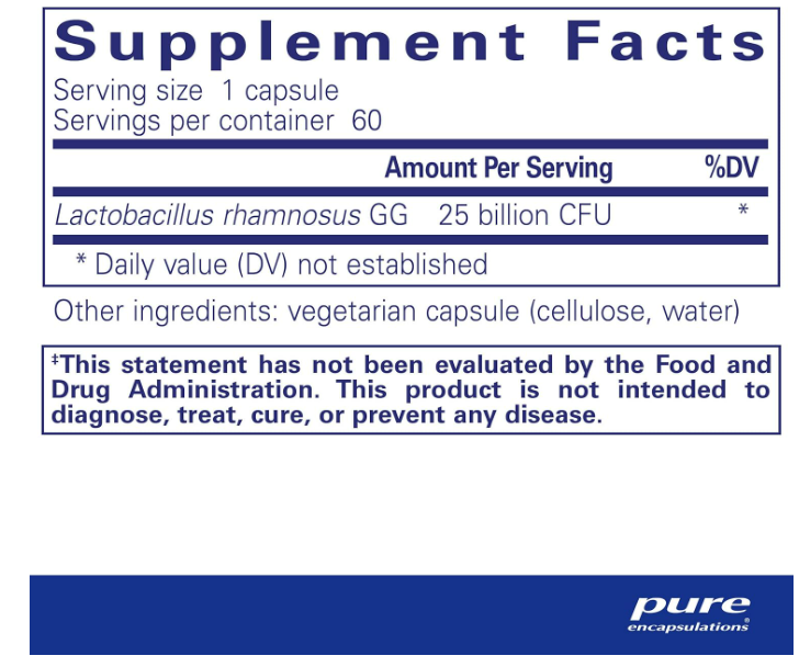 Pure Encapsulations - PureGG 25B , 60 capsulas