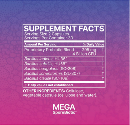 Microbiome Labs - MegaSporeBiotic Probióticos para mujeres y hombres - 60 capsulas