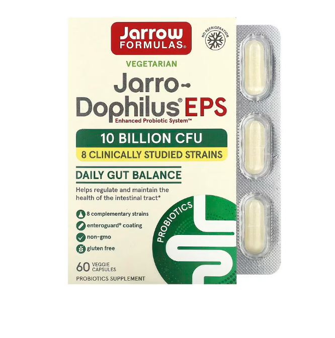 Jarrow Formulas, Jarro-Dophilus EPS, 10 Billion CFU, 60 Veggie Capsules