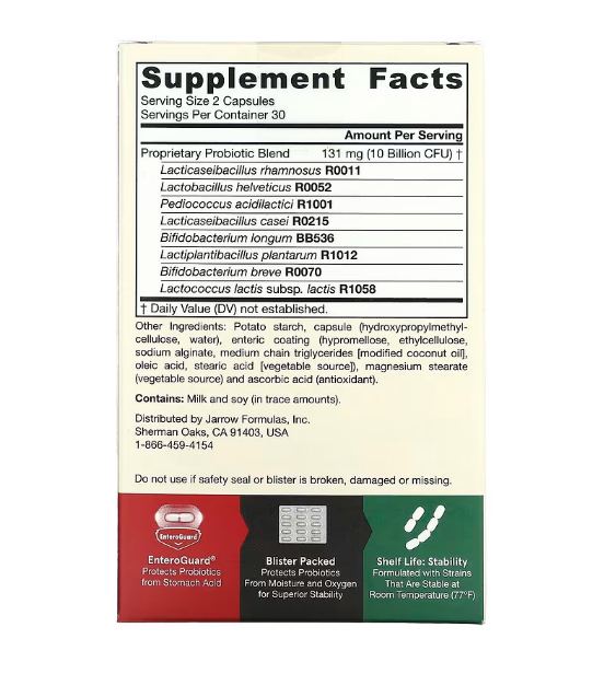 Jarrow Formulas, Jarro-Dophilus EPS, 10 Billion CFU, 60 Veggie Capsules