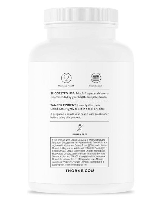 Thorne - Women´s Multivitaminico 50+ , 180 capsulas