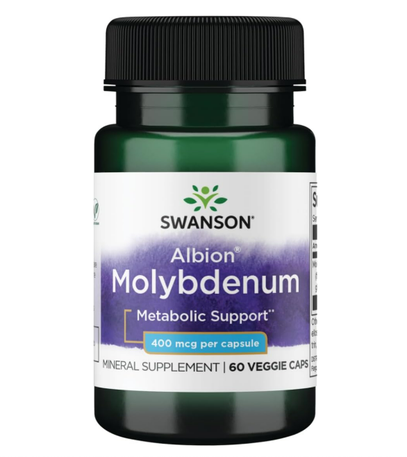 Swanson - Albion Molybdenum 400mcg , 60 capsulas