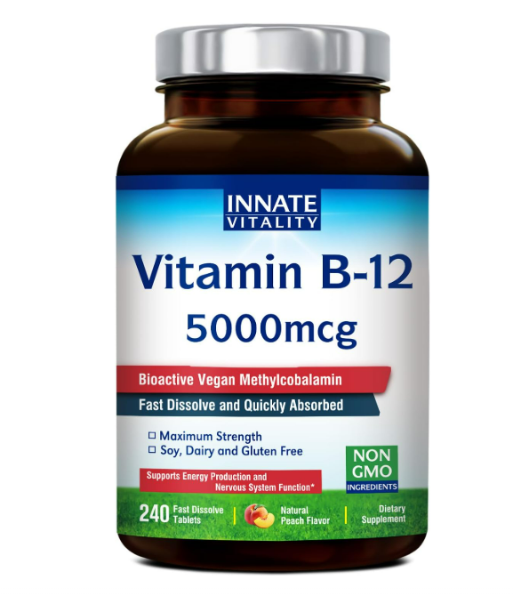 Innate Vitality - Vitamina B12 5000mcg, sublingual - 240