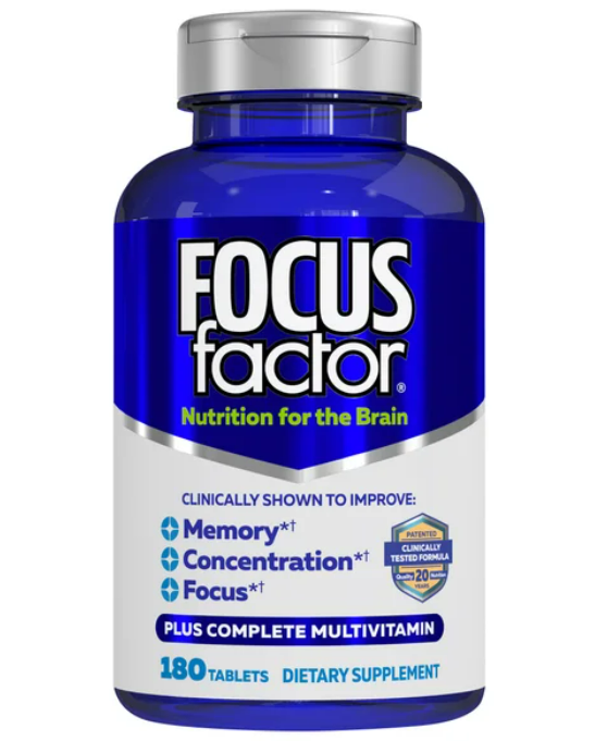 Focus Factor Suplemento Vitaminico para el Cerebro 180 tabletas