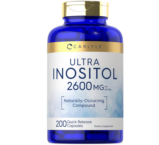 Carlyle - Ultra Inositol 2600mg , 200 cápsulas de liberación rápida