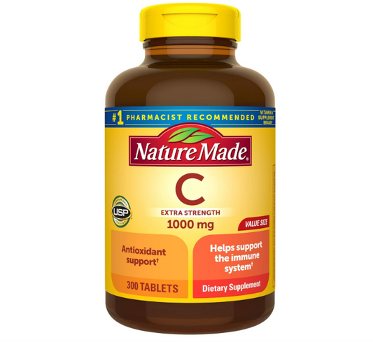 Nature Made- Vitamina C  extra fuerte 1000mg, 300 tabletas