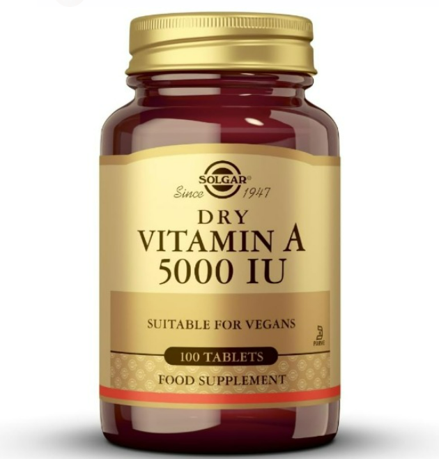 Solga - Dry Vitamina A 5000IU , 100 tabletas