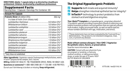SFI, Ther-biotic complete 12 probiotic species/ 25 billion CFU, 60 capsulas