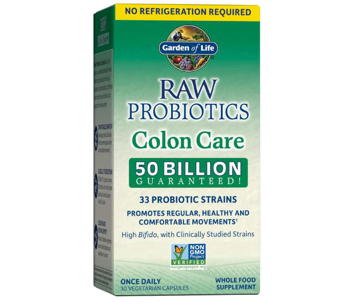 Garden Of Life- Raw Porbiotics colon care 50 billion, 30 capsulas