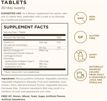 Solgar - Colageno Hyaluronic Acid complex, 30 capsulas