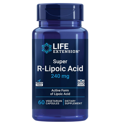 Life Extension - Super R-Lipoic Acid 240mg, 60 capsulas vegetarianas