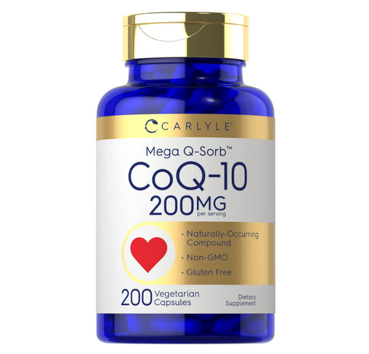 Carlyle - Mega Q-sorb Coq10 200mg, 200 capsulas vegetarianas