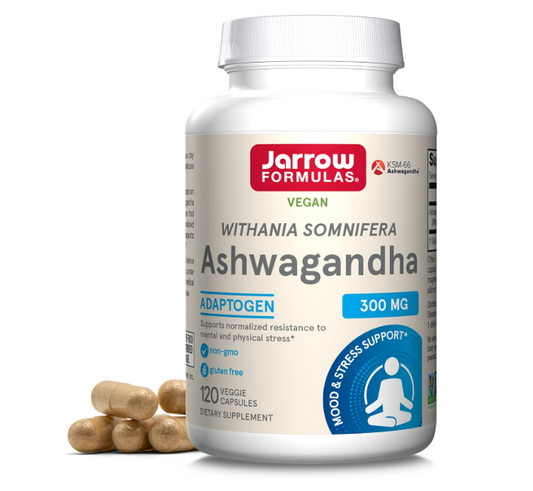 Jarrow Formulas Vegan Ahwagandha- Adaptogen, 300mg - 120 capsulas