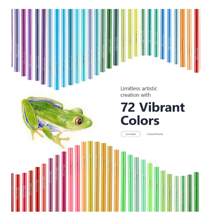 Paquete de 72 lápices para colorear, lápices de colores para adultos