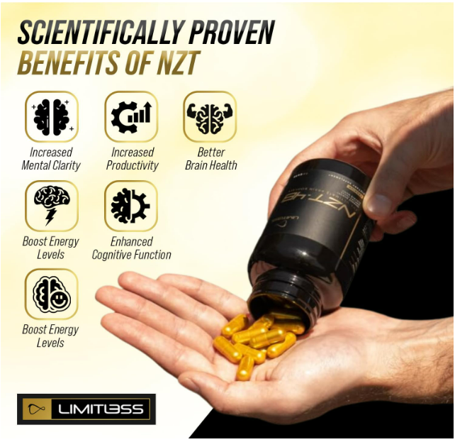 NZT-48 Brain Booster | Suplementos cerebrales nootrópicos para la memoria y la concentración , 30 capsulas
