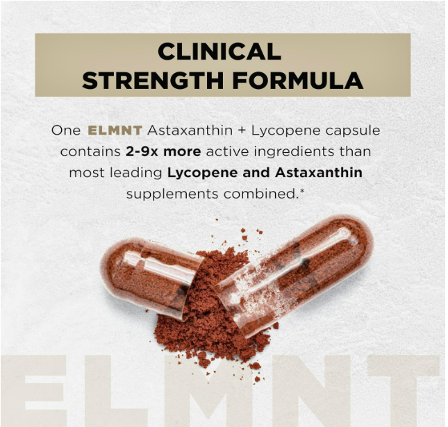 Terra Elmnt - Astaxantina 24 mg + licopeno 50mg, 50 capsulas