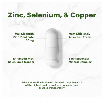 Deal Supplement - Zinc 50mg , selenium with copper, 240 capsulas