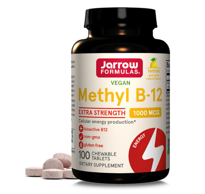 Jarrow Formula Vegan- Methyl B-12 1000mg, 100 tabletas masticables
