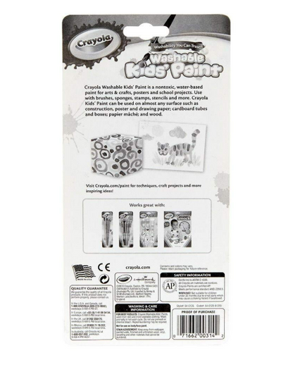 Crayola - Pintura lavable de varios colores, 18 unidades