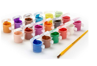 Crayola - Pintura lavable de varios colores, 18 unidades
