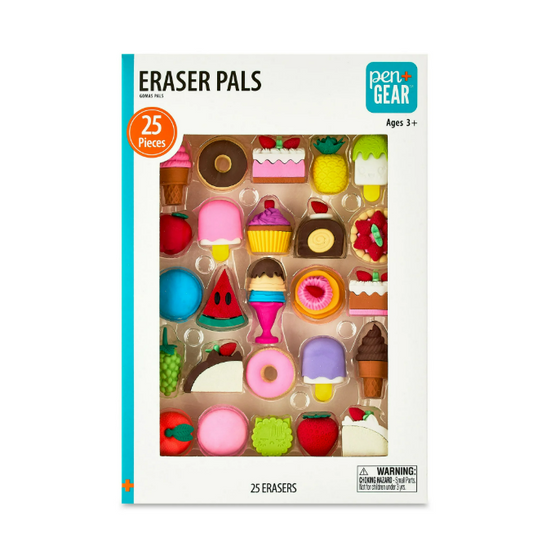 Pen+Gear - Borrador Tema de Dulces, 25 Unidades