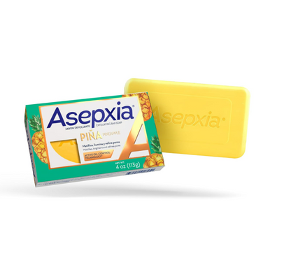 Asepxia- Jabón en barra, limpiador facial exfoliante, 4oz